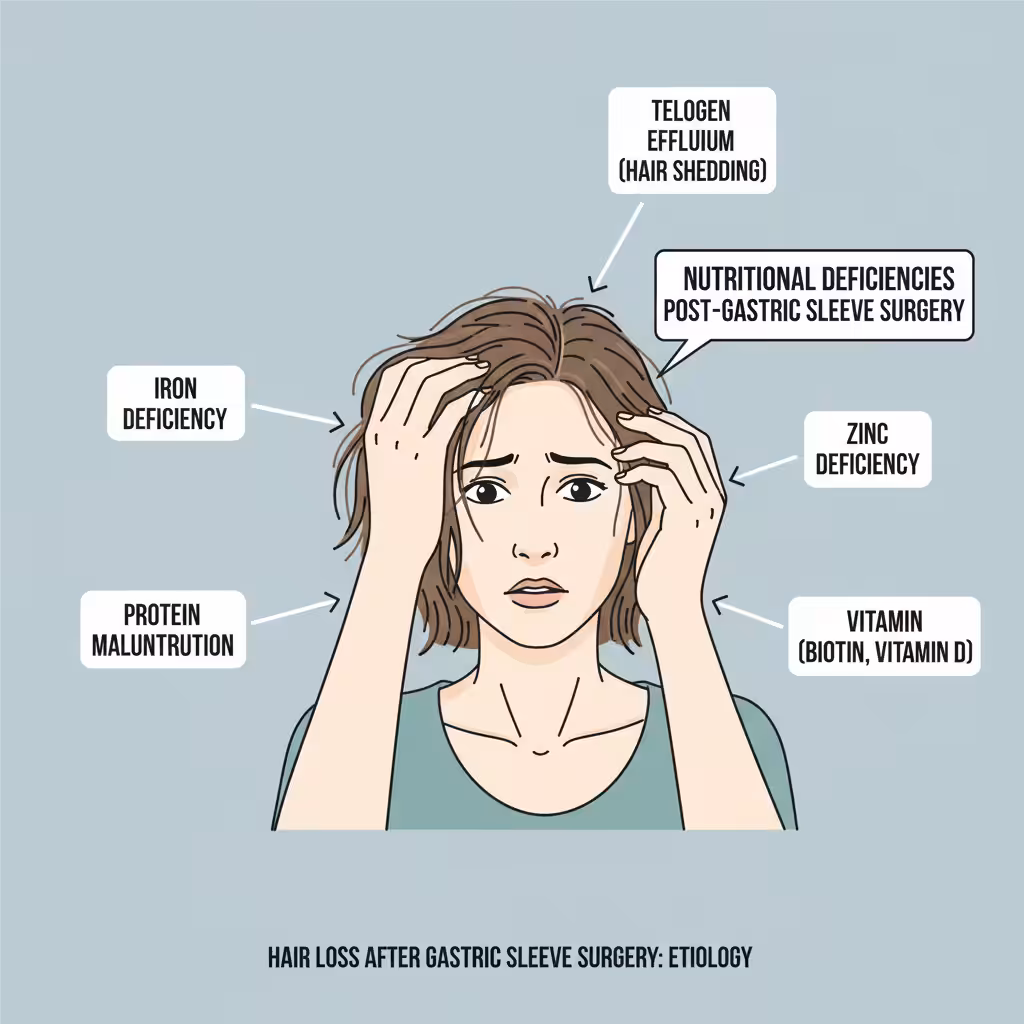 Pérdida de cabello después de manga gástrica perdida de cebello despues de bypass gastrico