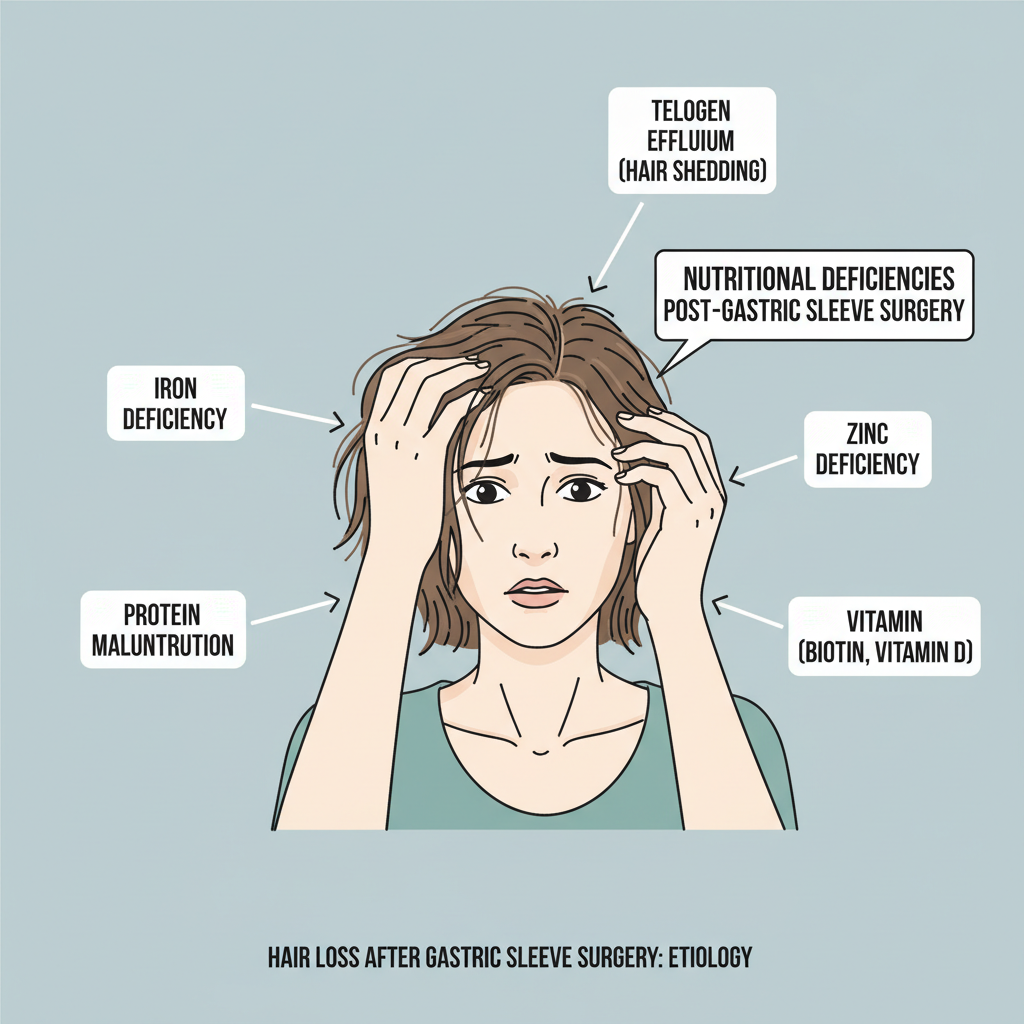 perdida de cebello despues de bypass gastrico