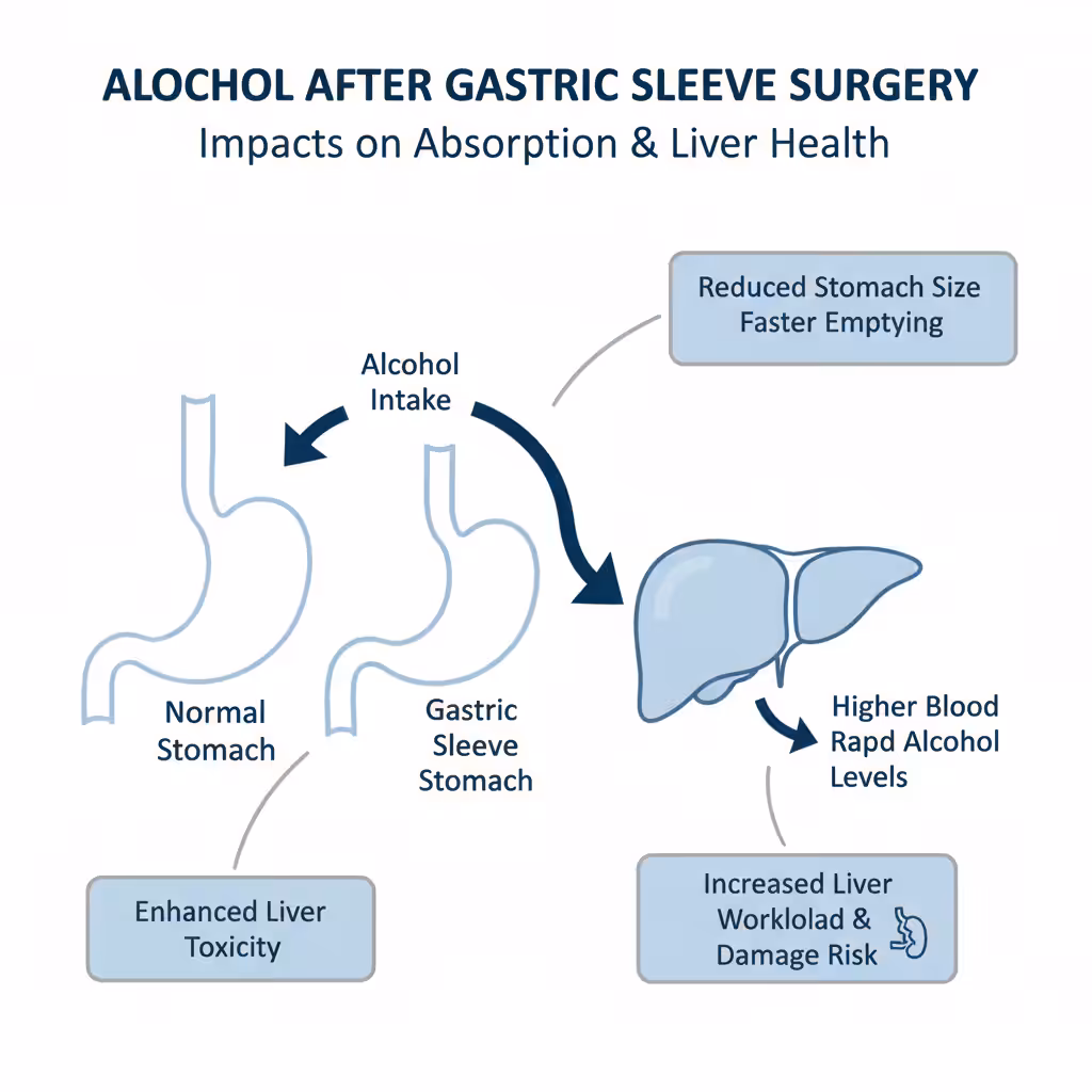 Alcohol consumption After Gastric Sleeve operation drink alcohol after gastric sleeve