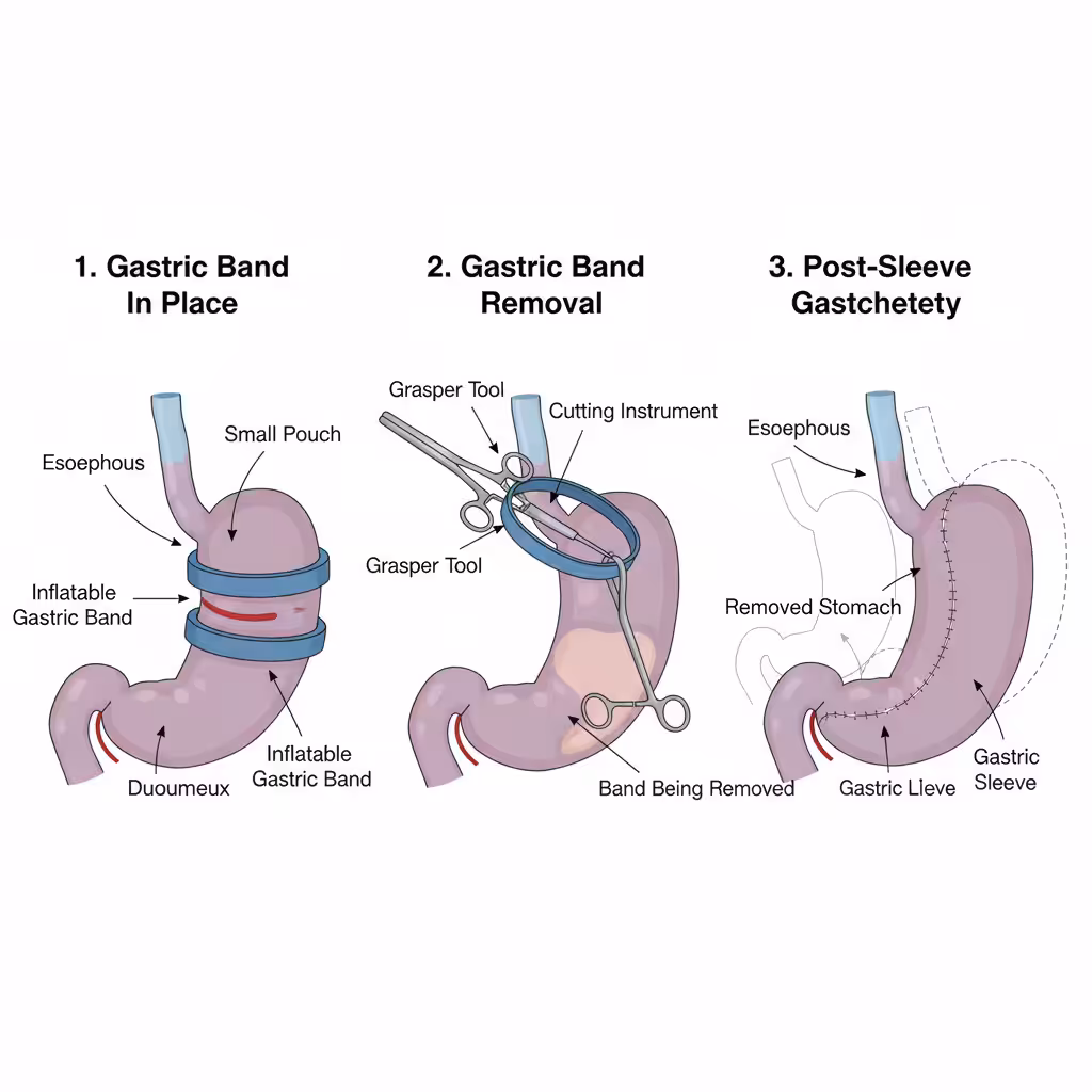 Gastric band removal and sleeve gastrectomy gastric band removal turkey