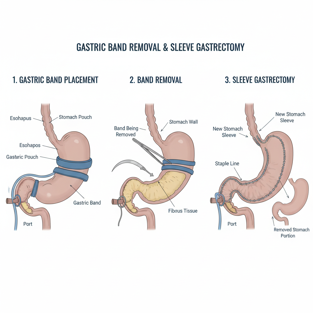 gastric band to gastric sleeve
