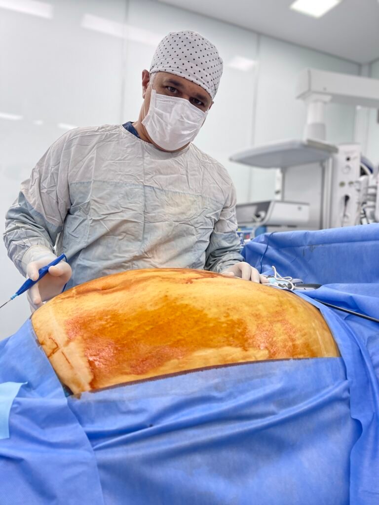 Operating room setup for a gastric bypass procedure at a modern clinic in Turkey.