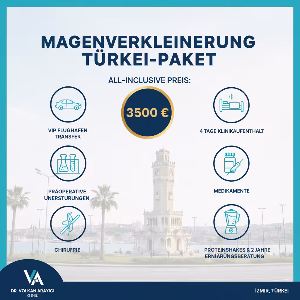 Magenverkleinerung Türkei All-inclusive Paket ab 3500 Euro