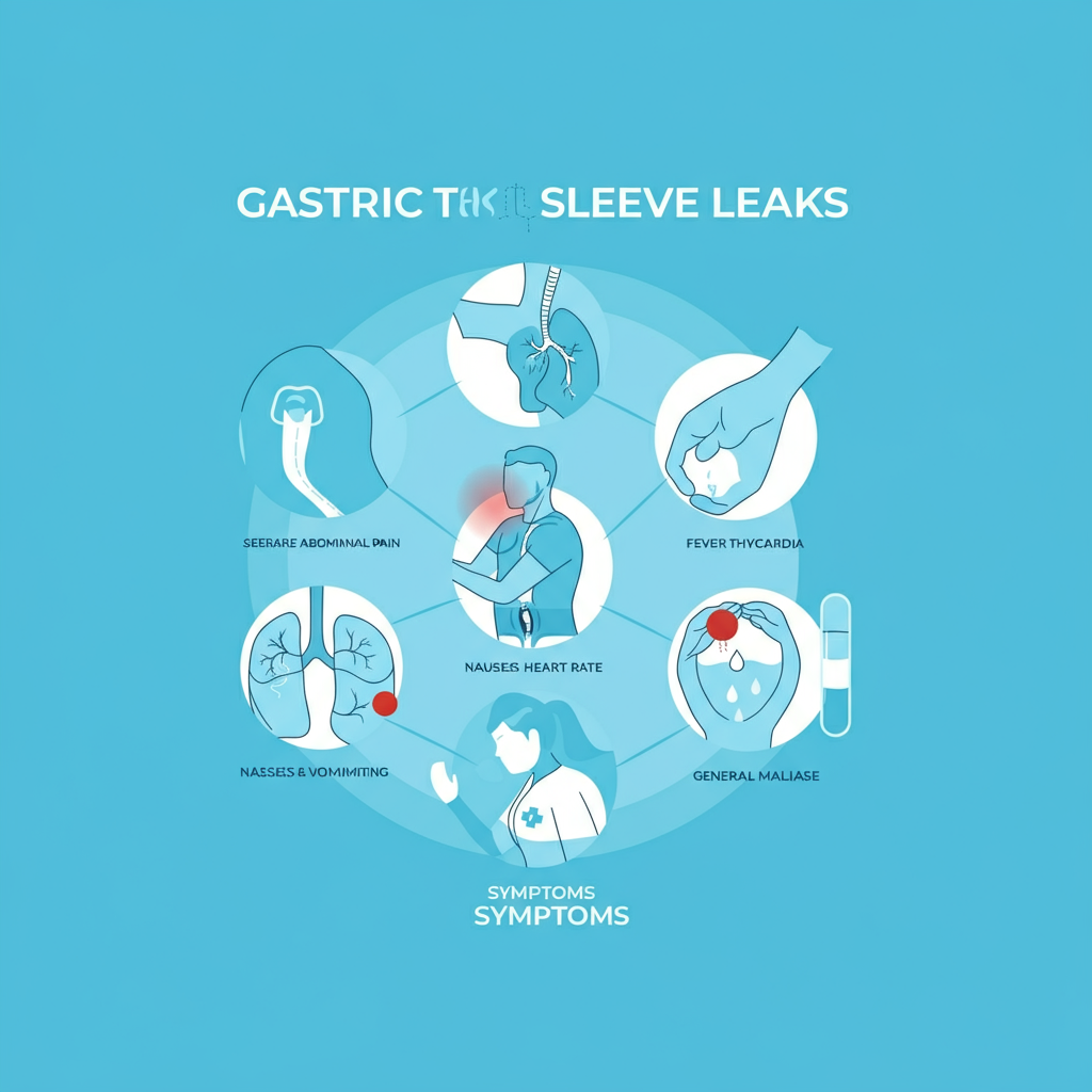 gastric sleeve leak symptoms