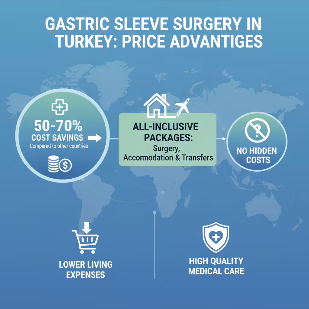 Magenverkleinerung Türkei: Vorteile Preisvorteile einer Magenverkleinerung in der Türkei