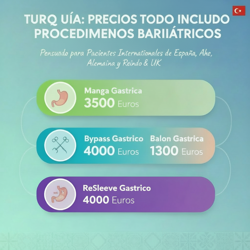 Manga Gastrica Turquia Precio cirugía bariátrica turquía precio todo inclido
